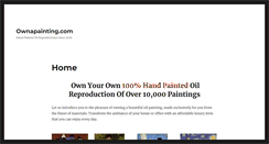 Desktop Screenshot of ownapainting.com