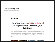 Tablet Screenshot of ownapainting.com